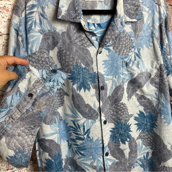 Tommy Bahama 100% Linen Long Sleeve Button Down XL - Picture 6 of 6